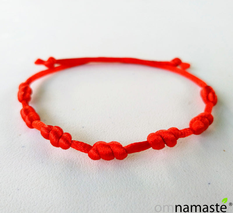 Pack 7 Pulseras 7 Nudos 7 Colores + 1 de Regalo