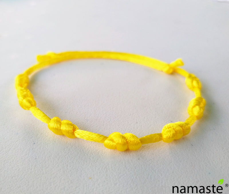 Pack 7 Pulseras 7 Nudos 7 Colores + 1 de Regalo