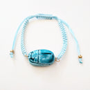 Pulsera escarabajo azul