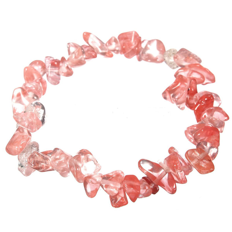 Pulsera Chip Cuarzo Cereza