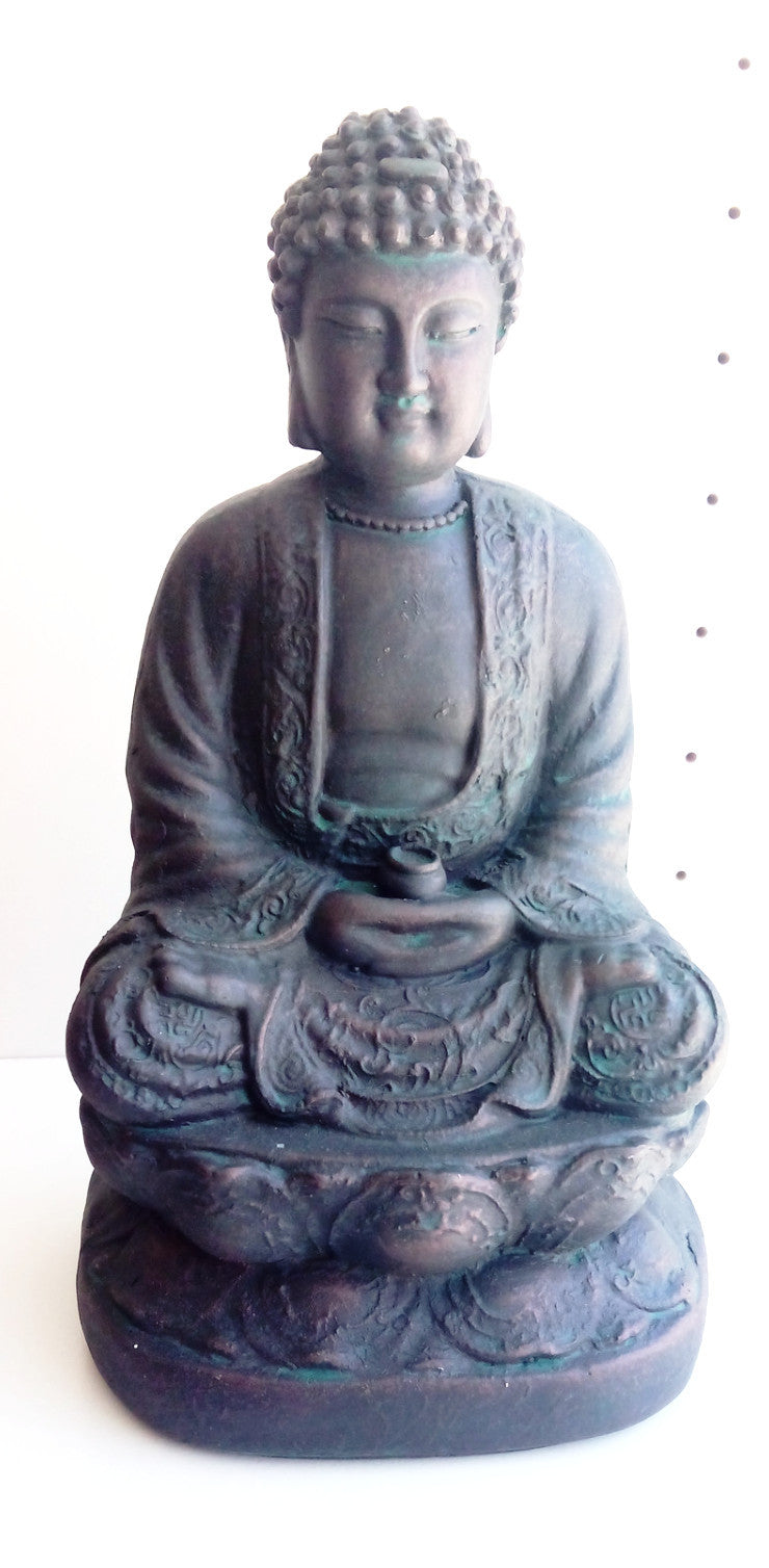 Figura Buda Color Bronce 21 cm