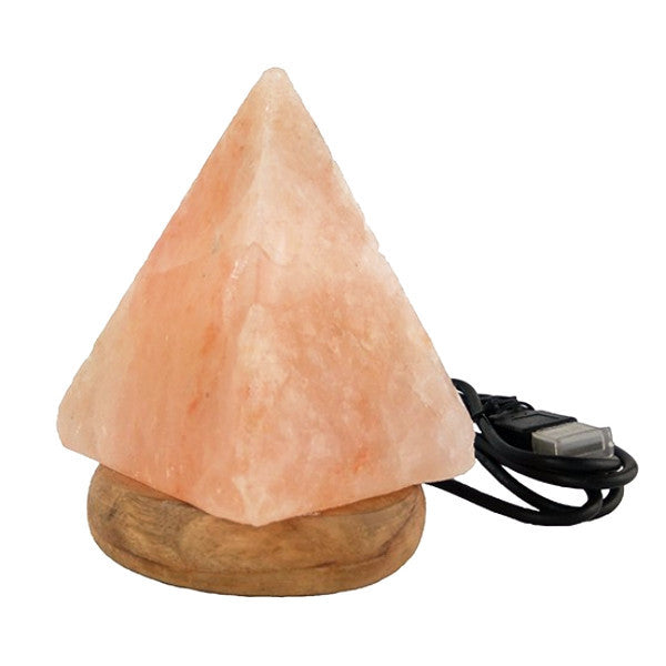 Lámpara de Sal USB Pirámide
