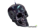 Vela calavera negra 10x8cm (tumba trabajos)