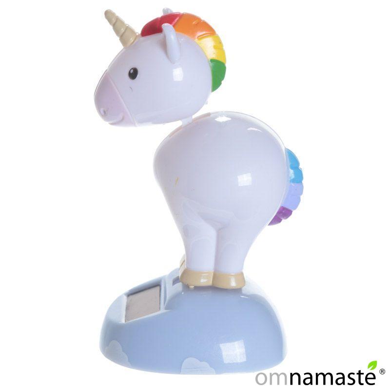 Muñeco Solar Unicornio de Arcoíris