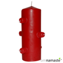 Velón 7 Mechas rojo