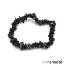 Pulsera chip turmalina negra