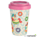 Taza Bambú con Tapa Silicona Unicornio de Vacaciones