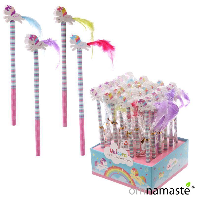 Lápiz con Goma de Borrar Unicornio Adorable