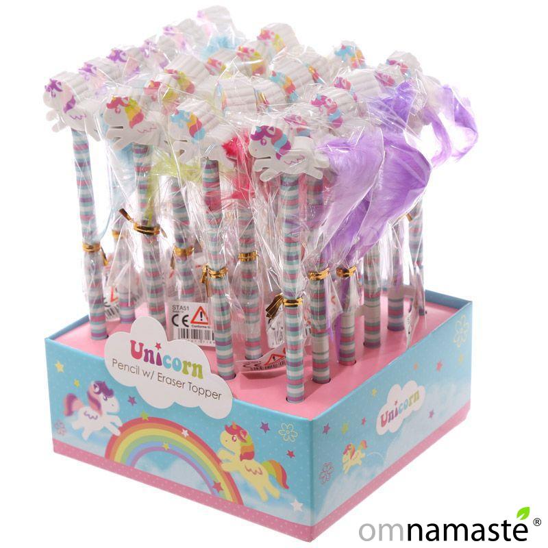 Lápiz con Goma de Borrar Unicornio Adorable
