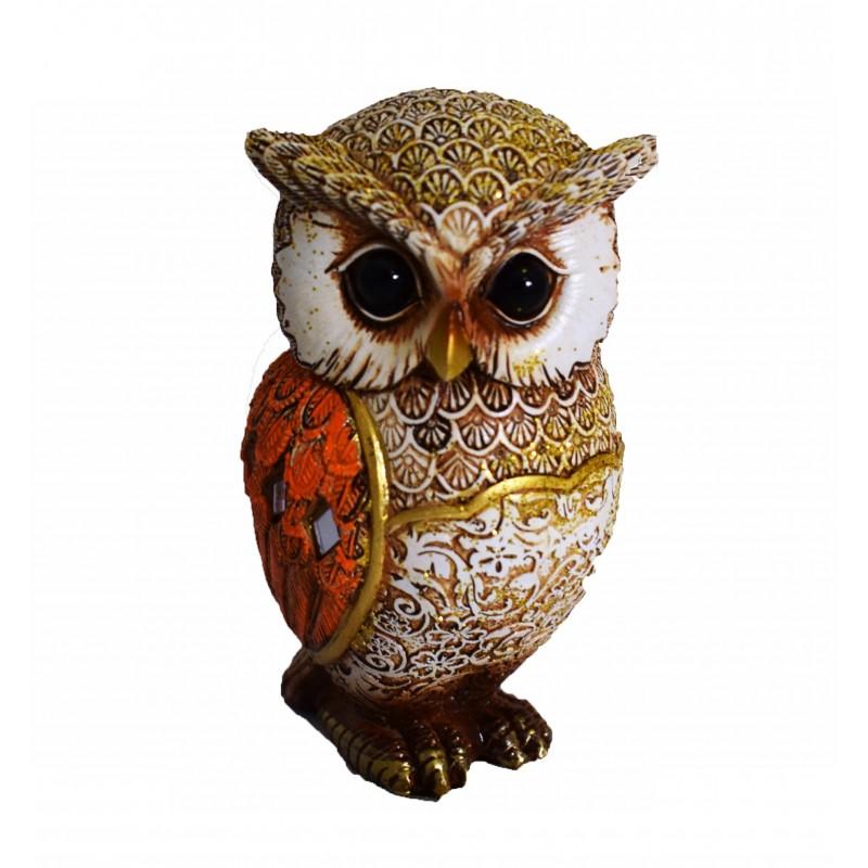 Búho 16cm pintado a mano
