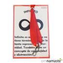 Pulsera lazo rojo infinito acero