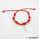 Pulsera 7 Nudos con Charm de Plata Infinito