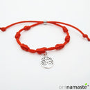 Pulsera 7 Nudos con Charm de Plata