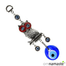 Colgante ojo turco con búho