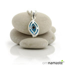 Colgante plata ojo turco marquesa