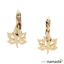 Pendientes Acero Dorado Hojas