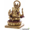 Ganesha dorada y roja 14cms