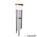 Móvil Carillón de Viento  Madera con Tubos de Metal  77cm